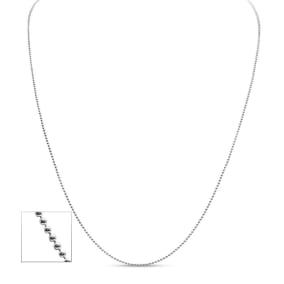 Estate Jewelry Adjustable Ball Link Chain, 1.1mm, 22 Inches