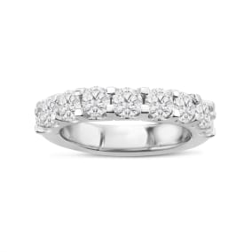 Estate Jewelry 2 1/4 Carat Lab Grown Diamond Ring In Platinum, Size 7.5