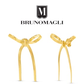 Bruno Magli Sofia Gold Bow Earrings