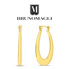 Bruno Magli Perla Gold Hoop Earrings