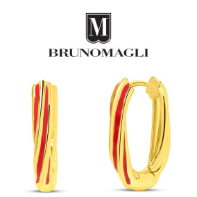 Bruno Magli Serena Gold Hoop Earrings, Rossa