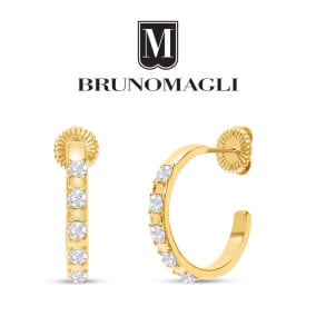 Bruno Magli Martina Gold Hoop Earrings