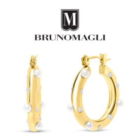 Bruno Magli Elisabetta Gold Hoop Earrings