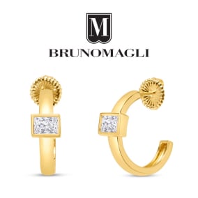Bruno Magli Felecia Gold Earrings, Diamante