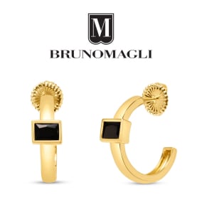 Bruno Magli Felecia Gold Earrings, Nera