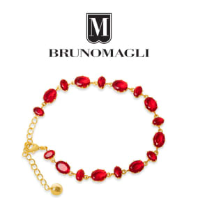 Bruno Magli Michela Gold Bracelet, Rubino