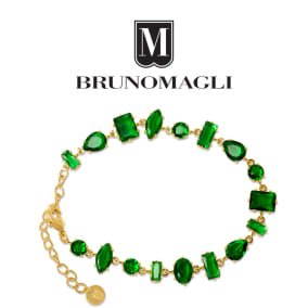 Bruno Magli Renata Gold Bracelet, Smeraldo