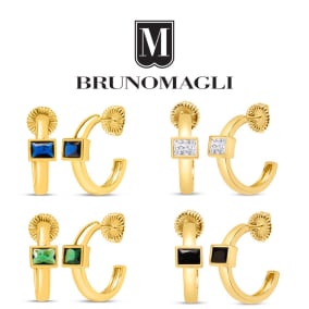 Bruno Magli Felecia Gold Earrings, Available In White, Green, Blue and Black