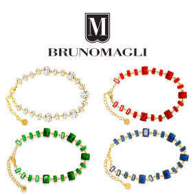 Bruno Magli Pasqualina Gold Bracelet, Available In White, Green, Blue and Red