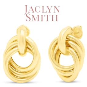 Jaclyn Smith Timeless Drop Earrings In Gold