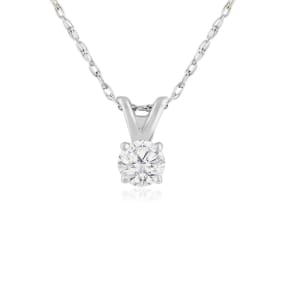 Nearly 1/4ct Diamond Necklace In White Gold
