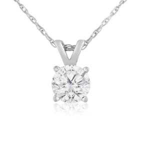 3/8ct 14k White Gold Natural Diamond Pendant