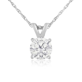 3/8ct 14k White Gold Diamond Pendant