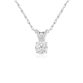 1/6ct 14k White Gold Diamond Pendant