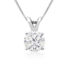3/4ct 14k White Gold Natural Diamond Pendant