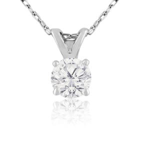 3/8ct 14k White Gold Natural Diamond Pendant