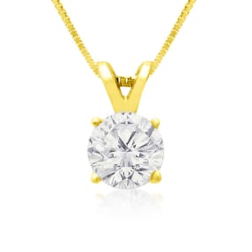 3/4ct 14k Yellow Gold Diamond Pendant