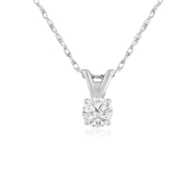 1/6ct 14k White Gold Diamond Pendant