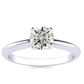 18K White Gold 3/4 Carat Diamond Engagement Ring
