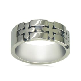 Men's Titanium Cross Band Sizes 8-11.5