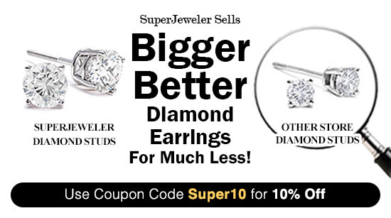 Diamond Stud Earrings Superjeweler Get A Ger Better Diamond For Much Less