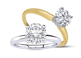 SuperJeweler Sells 1 Carat Round Diamond Solitaire Engagement Rings