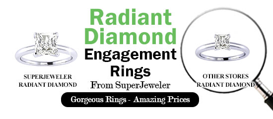 Radiant Diamond Engagement Rings From SuperJeweler - Gorgeous rings - Amazing Prices