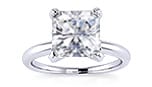 White Gold Radiant Diamond Engagement Rings
