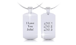 Personalized Necklaces in Stainless Steel