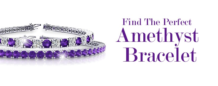 Amethyst Bracelet | February Birthstone| SuperJeweler.com