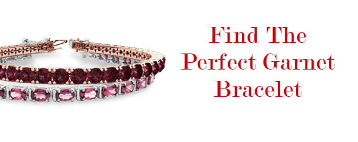 Garnet Bracelet| January Birthstone| SuperJeweler.com