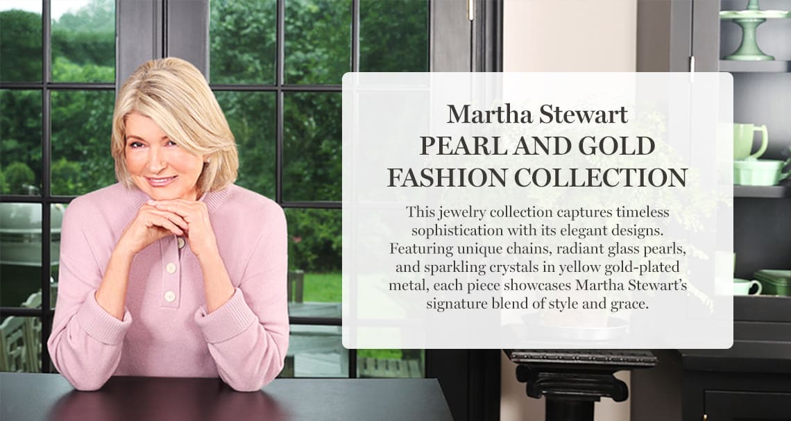 Martha Stewart Pearl and Gold Jewelry Collection
