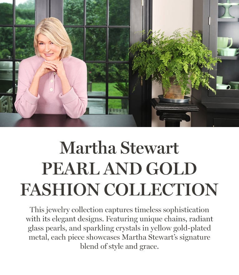 Martha Stewart Pearl and Gold Jewelry Collection