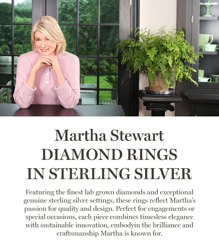 Martha Stewart Diamond Rings in Sterling Silver