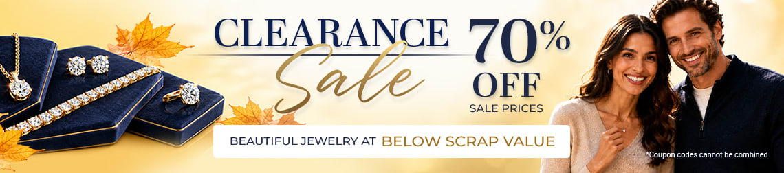 Clearance Sale - Beautiful Jewelry At Below Scrap Value - 70% Off Sale Prices - Code: SJCLR - Shop Now!
