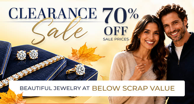 Clearance Sale - Beautiful Jewelry At Below Scrap Value - 70% Off Sale Prices - Code: SJCLR - Shop Now!