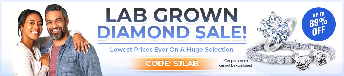 Lab grown diamond sale - Lowest price ever on a huge collection - Code: SJLAB - Shop Now!