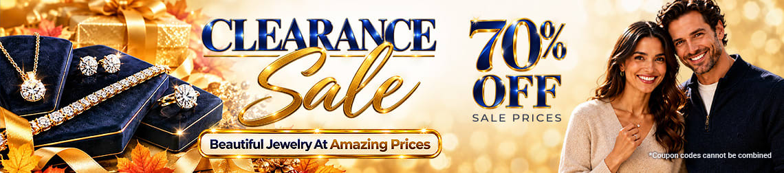 Clearance Sale - 70% Off Sale Prices - Beautiful jewelry at amazing prices - Shop Now!