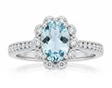 Aquamarine Ring: Channel Inner Royalty
