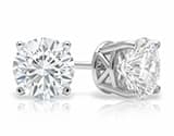 White Gold Stud Earrings