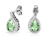 Green Amethyst Earrings: Brilliant Brilliance
