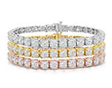 Mens Lab Grown Tennis Bracelet