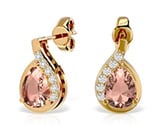 Morganite Earrings: Dangle or Stud | Ethereal Elegance