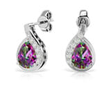 Mystic Topaz Earrings: Dangle or Stud | Mesmerizing Hues