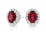 Ruby Earrings: Spark Joy with July's Fire