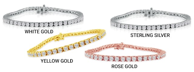 Precious Metal for a Diamond Tennis Bracelet