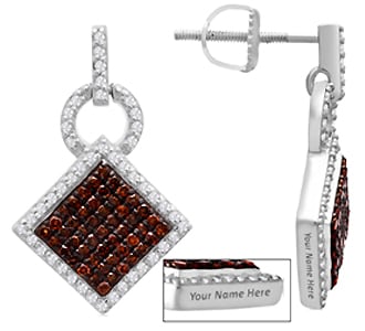 Personalize Your Diamond Drop Earrings