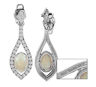 Personalize Your Opal Earrings