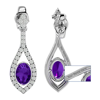 Personalize Your Amethyst Earrings