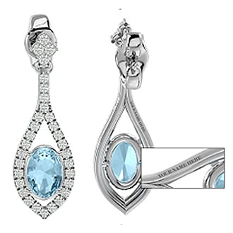 Personalize Your Aquamarine Earrings